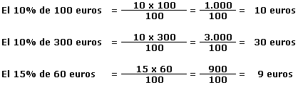 porcentajes